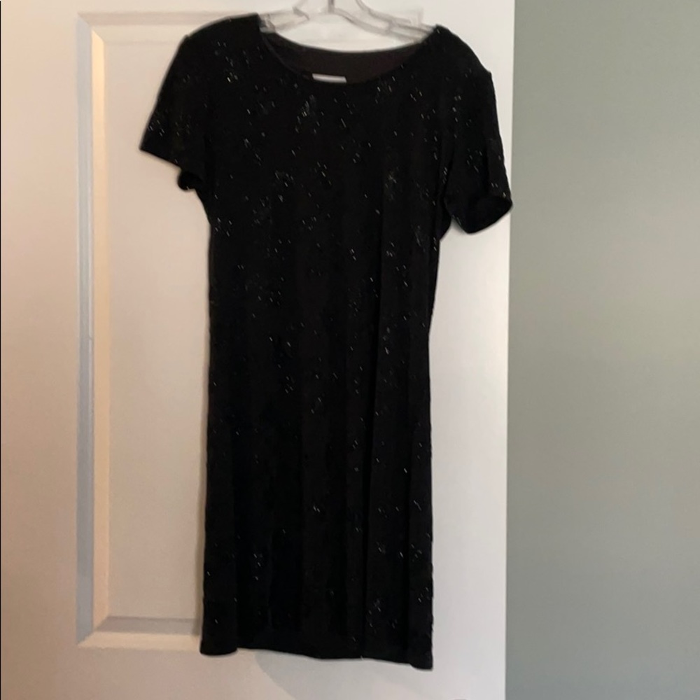 Petite black cocktail dress